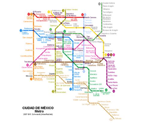 mexico city metro map travelsfinderscom