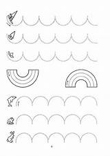 Tracing Traceable Prewriting Preschoolers Handwriting sketch template