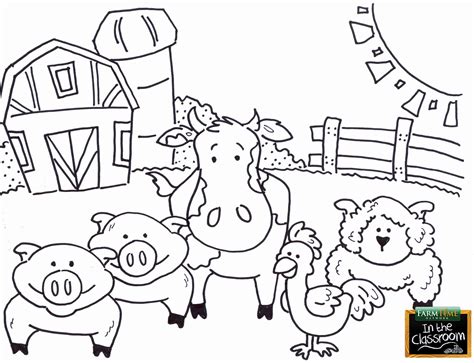 barnyard animal coloring pages   farm animal coloring pages