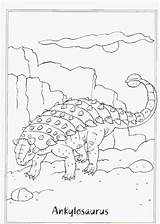 Ankylosaurus Legendary Kids sketch template