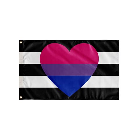 heterosexual biromantic wall flag single reverse etsy