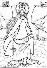 Coloring Lady Rosary Holy Family December Pages Done October sketch template