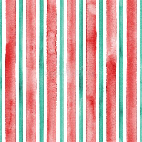 watercolor red  green lines  white background colorful striped