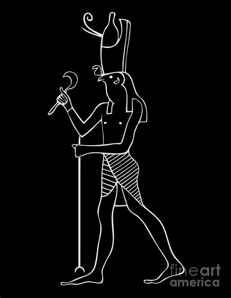 Horus God Of Ancient Egypt Digital Art By Michal Boubin