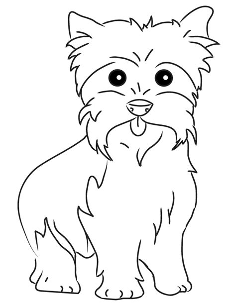 yorkie coloring page   coloring pages