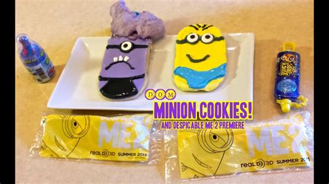 Despicable Me 2 Cookies Recipe And Premiere Youtube