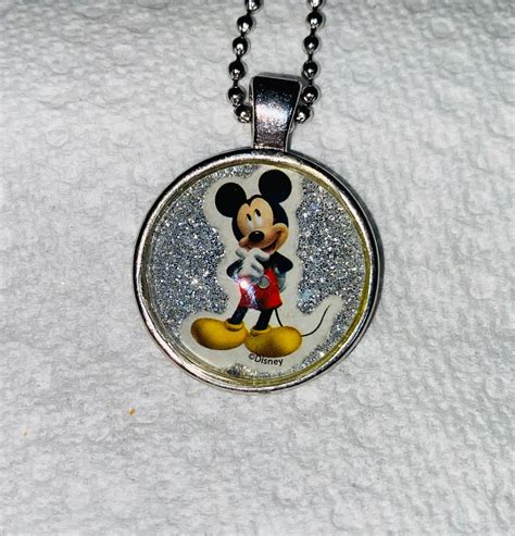 mickey mouse mickey mouse necklace disney mickey mouse etsy