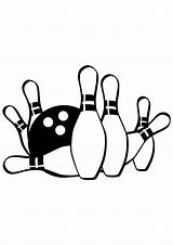 Bowling sketch template