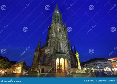 ulm minster germany stock image image  cathedral