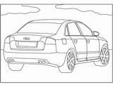 Coloring Audi Pages Cars sketch template