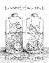 Tempest Goldfish Coloring sketch template