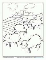 Coloring Sheep Lost Bible Pages Kids Parable Library Clipart Popular Shepherd Activity Drawing Great sketch template