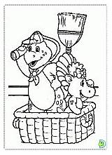 Coloring Barney Dinokids Friends Pages sketch template