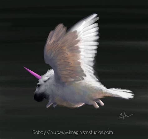 digital bobert cgsociety baby unicorn creature artwork