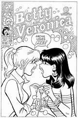Coloring Betty Veronica Pages Hanging 2010 Popular Miriam Coloringhome sketch template