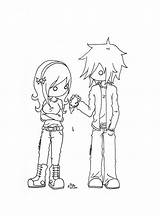 Emo Coloring Pages Couple Anime Printable Print Kids Disney Cartoon Sheets Heart Cute Couples Chibi Boy Bestcoloringpagesforkids Library Clipart Getcolorings sketch template