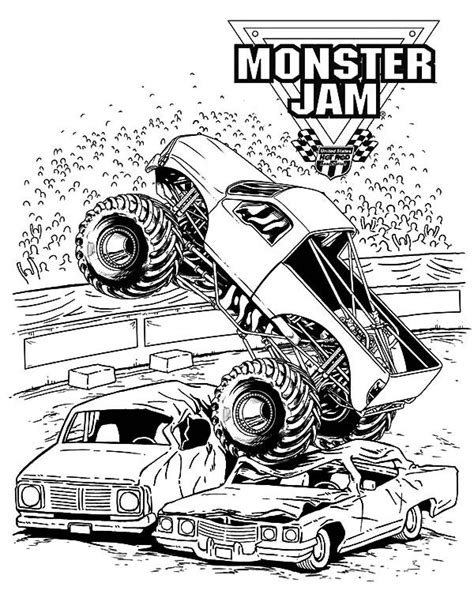printable monster jam coloring pages monster truck coloring pages