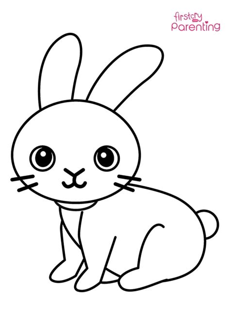 easy printable rabbit coloring pages  kids
