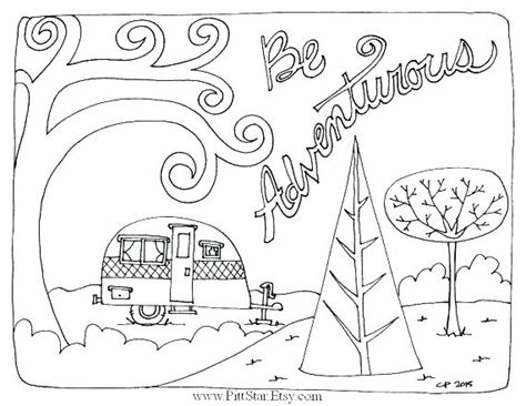 camper coloring page coloring home