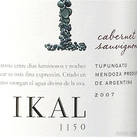 Аргентинские вина Ikal 1150 — Popsop