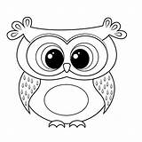 Owl Coloring Pages Kids Uiltje Ogen Grote Cartoon Choose Board Book Baby Halloween Adults sketch template