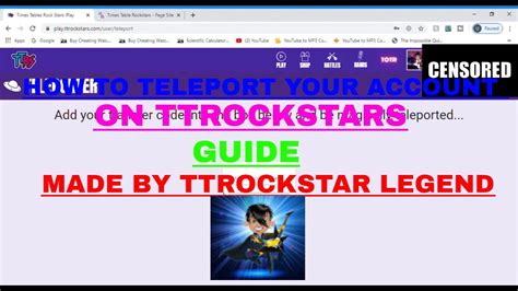 Teleporting Accounts Guide For Ttrockstars Youtube