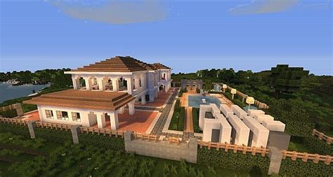 hollywood style minecraft house minecraft building