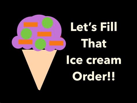 fill ice cream cone orders math games tinytap