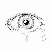 Crying Eye Drawing Tears Flowing Bleeding Human Digital Patrimonio Aloysius Eyes Illustration Drawings Sketch Paintingvalley sketch template