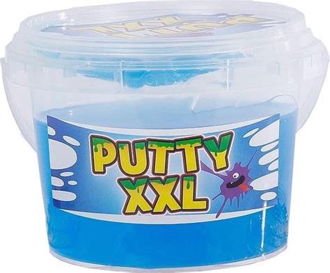 van manen slijmemmer putty xxl glitter junior  gram blauw bolcom