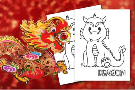 printable dragon coloring pages   happy