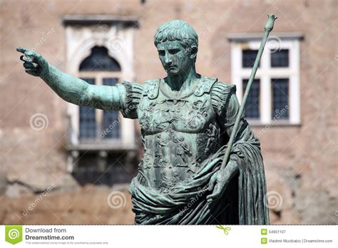 Statue Of Julius Caesar Augustus In Rome Italy Royalty