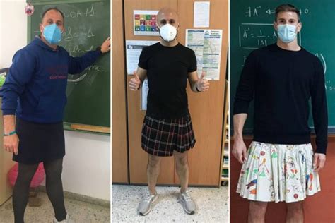 guru lelaki nekad pakai skirt sebagai tanda solidariti terhadap pelajar dibuli remaja