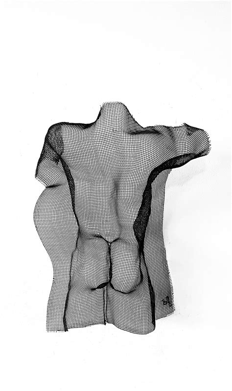 B 148 Nice Guy In The Back Wire Mesh Sculpture Ella Almog