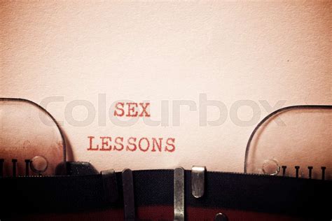 sex lessons phrase stock image colourbox
