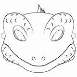 Lizard Maske Eidechsen Supercoloring Tiermasken Basilisk Potter Reptiles Parentune Goalie Basteln Kategorien sketch template