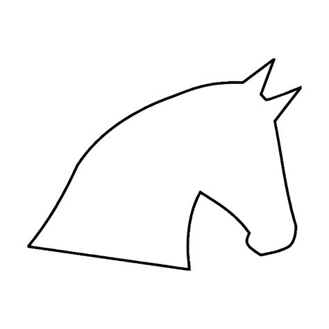 printable horse head template printable templates