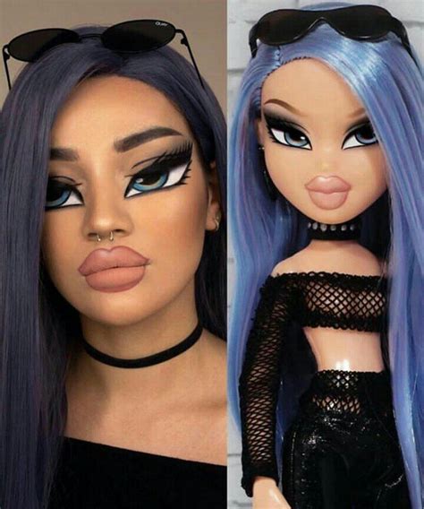 bratz challenge makeover   viral   cute halloween makeup makeup