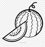 Watermelon Pinclipart Melon Watermelons sketch template