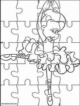 Printable Puzzles Cut Jigsaw Coloring Kids sketch template