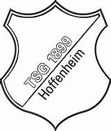 Wappen Fussball Bundesliga Ausmalbild Hoffenheim Tsg 1899 Fuball sketch template