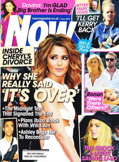 Now Magazine Cheryl And Ashley Cole Ronan Keating Brody