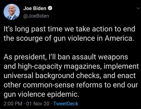 joe biden as president i ll ban assault weapons and high capacity