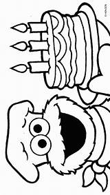 Sesame Sesamstraat Koekiemonster Elmo Verjaardag Seasame Cookie Broertje Stuff Ausmalbilder Cores Bday Stemmen Coloringpagesfun Kleuren Clipartmag Jaar Taart Kiezen Kleurplatenenzo sketch template