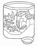 Coloring Pages Fish Pets Pet Kids sketch template