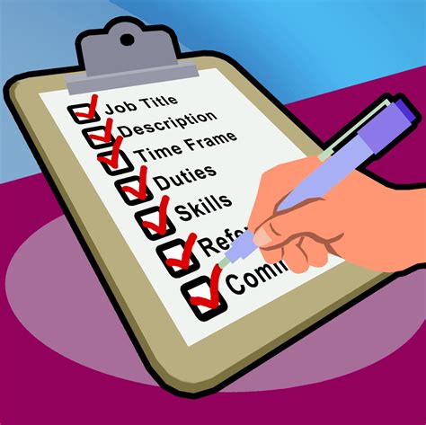 job checklist clipart jpg clipartix