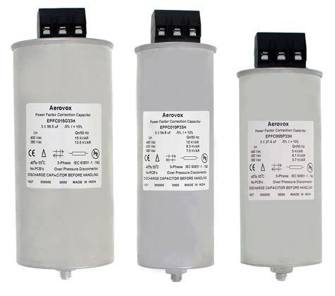 aerovox corp develops   hz power factor correction capacitors