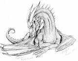Saphira Drachen Eragon Drache Sketch Coloring Skizze Zeichnung Ohbq Inheritance sketch template