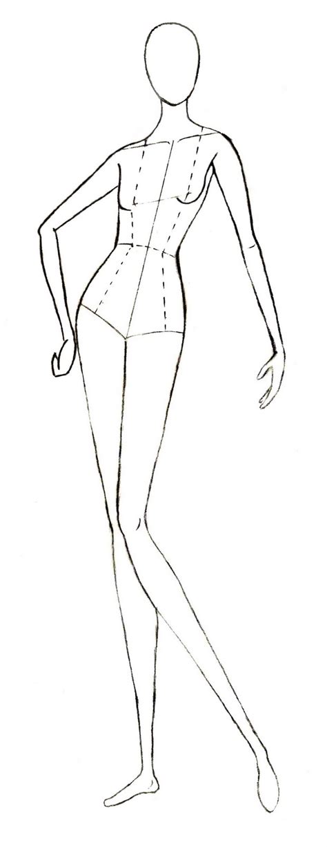 fashion model figure drawing  getdrawings