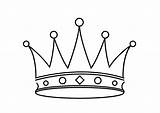 Crown Drawing Easy Simple King Princess Crowns Line Cartoon Clipart Drawings Getdrawings Paintingvalley sketch template